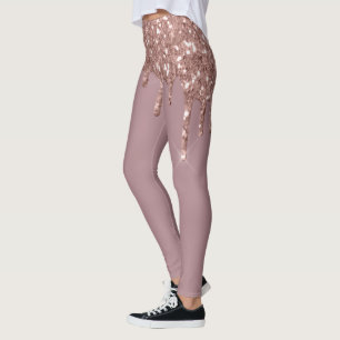 Leggings Rose Gold Glam Parties scintillant Sparkle Drivers