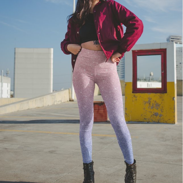 Leggings Rose Gold Purple Parties scintillant Ombre tendanc (Créateur téléchargé)