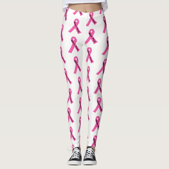 Leggings Rose Guêtre-Rose d'usage du ruban des femmes (Devant)