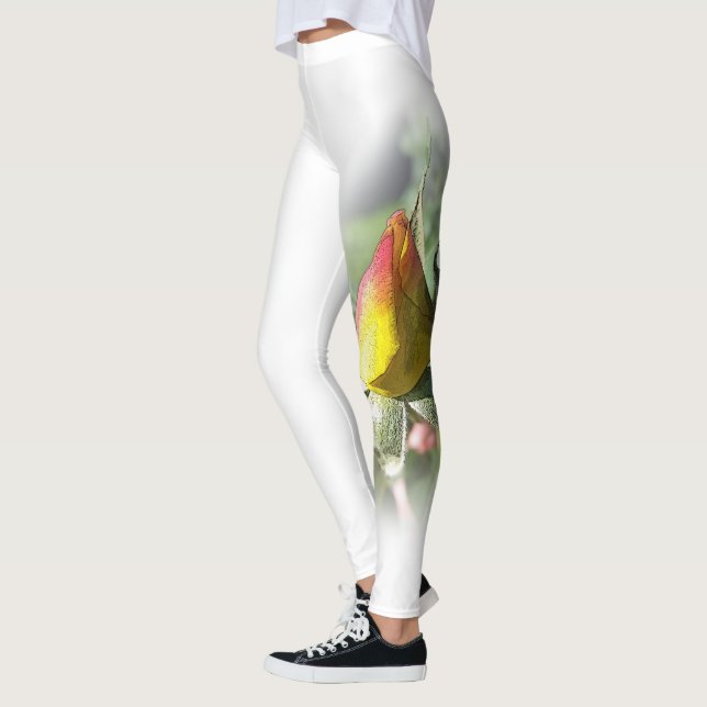 Leggings rose jaune (Gauche)