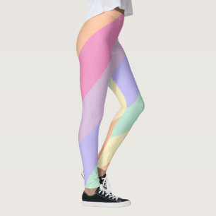 Leggings Rose Jaune Bleu Vert Violet Femme Coloré