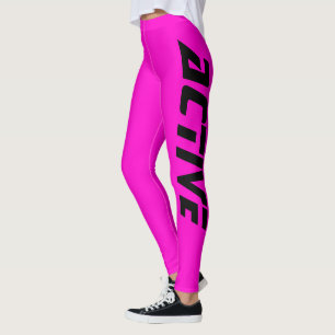 Leggings Rose Néon Sport Actif