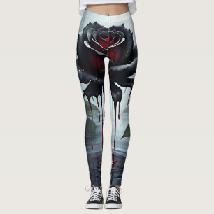 Leggings Rose noir Eerie