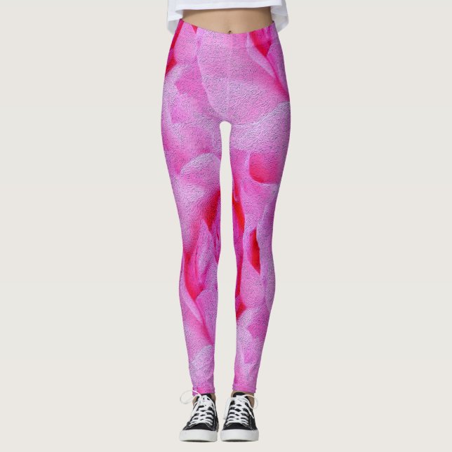 Leggings rose rose (Devant)