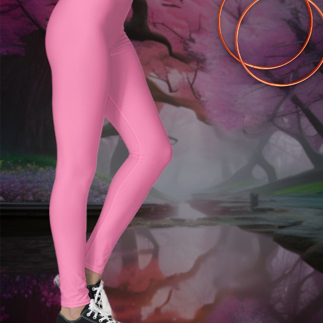 Leggings Rose Rose solide (Créateur téléchargé)