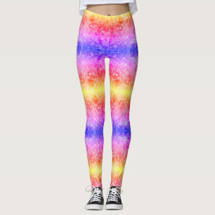 Leggings Rose Rouge Bleu + Jaune Couleurs sur Moderne Perso