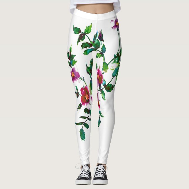 Leggings Rose vintage (Devant)