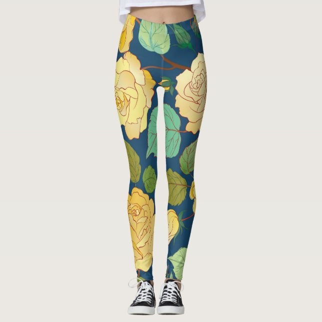 LEGGINGS ROSES 2 (Devant)