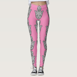 Leggings roses Hamsa