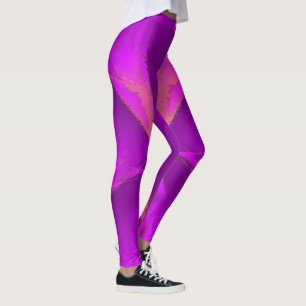Leggings Roses rose énergie