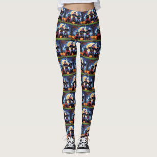 Leggings Rottweiler Chiens Citrouille Halloween Funny