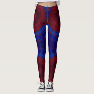 Leggings ~ rouge bleu ~ Original