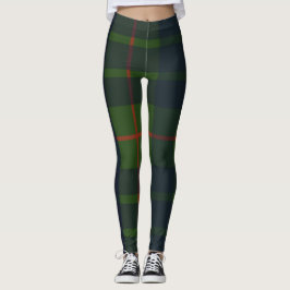 Leggings Rouge bleu vert Tartan Plaid écossais Plaid