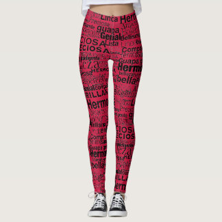 LEGGINGS ROUGE ET NOIR POUR CÉLÉBRER SA BEAUTÉ