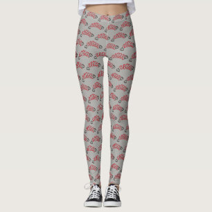 Leggings Rouge Exercice Résistance Bande Entraînement Fitne