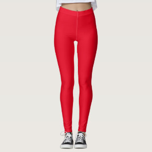 Leggings Rouge simple solide