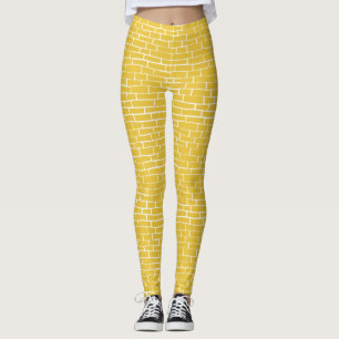 Leggings Route de briques - Jaune et transparent