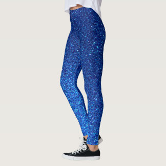 Leggings Royal Blue Parties scintillant Marine Galaxy Éclat