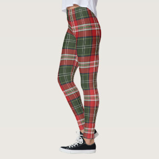 Leggings Royal Stewart Tartan vert et rouge