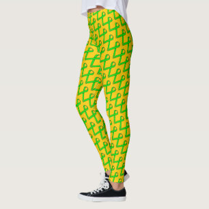 Leggings Ruban de la Lime Green Standard par Kenneth Yoncic
