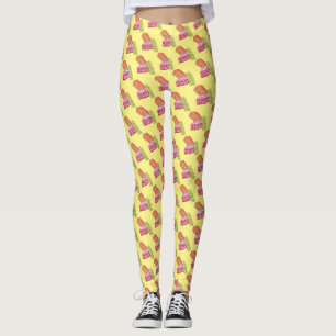 Leggings Ruban de Noël à l'ancienne Bonbons de Noël Sucré