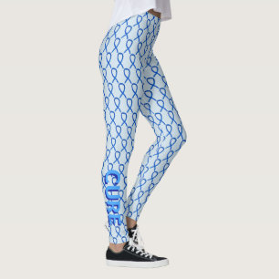 Leggings Ruban de sensibilisation Denim - Légendes d'art W