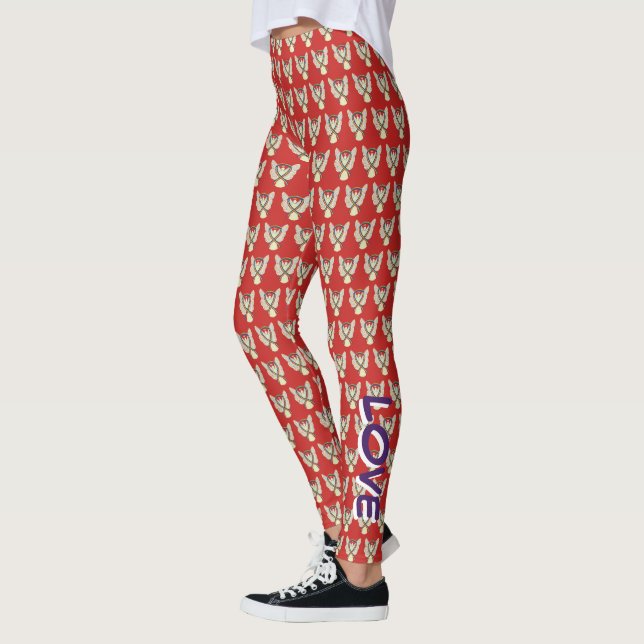 Leggings Ruban de sensibilisation LGBT à l'arc-en-ciel Legg (Gauche)