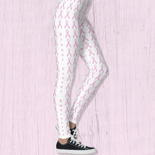 Leggings Ruban de sensibilisation rose