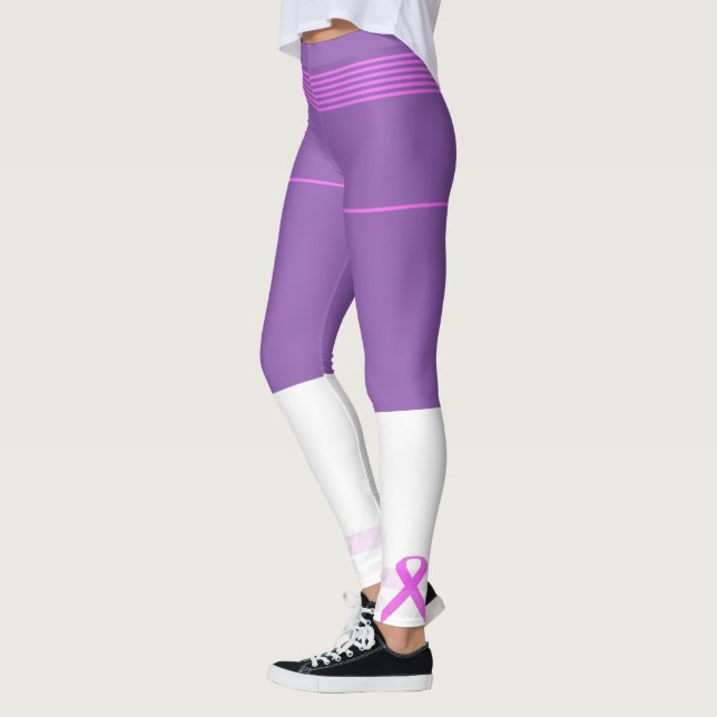 Leggings Ruban du cancer du sein (Gauche)