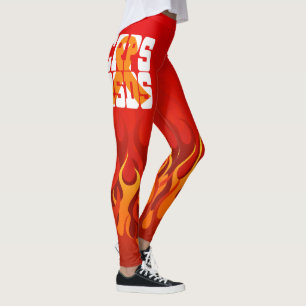 Leggings Ruban orange de CRP/RSDS avec des guêtres de
