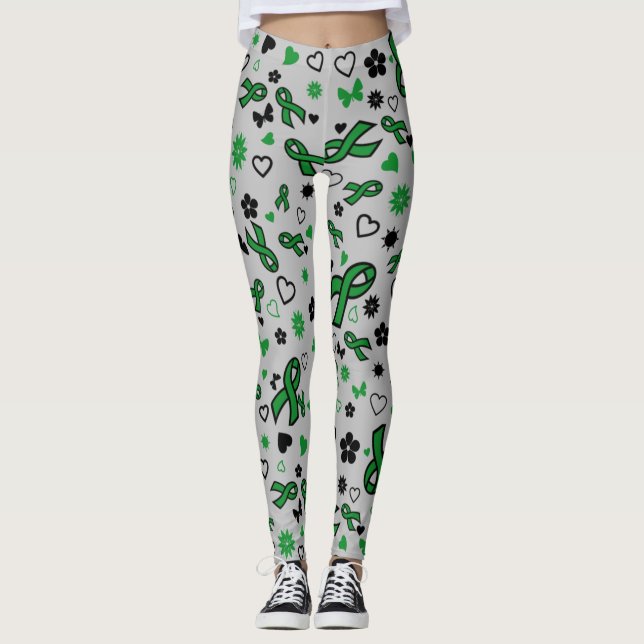 Leggings Rubans verts Multi...C Diff (Devant)