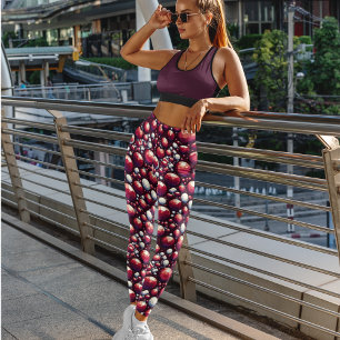 Leggings Rubies rouges Argent & Gemmes Diamants