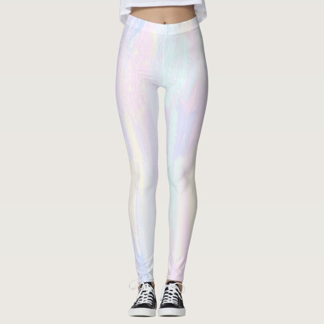Leggings Rubriques de peinture Pastel (Devant)