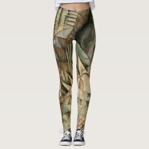Leggings Rush Hour, New York par Max Weber, Cubisme Vintage