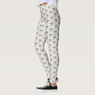 Leggings Russell Terrier Peinture rugueuse - Art Chien orig