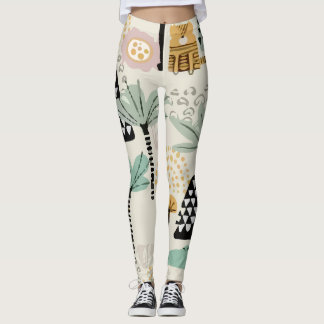 Leggings Safari Animaux Motifs mignonne