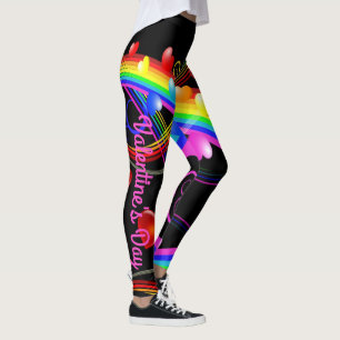 Leggings Saint-Valentin, les Jambes de la Pop Hearts