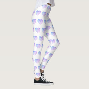Leggings Saint-Valentin Piges du COEUR pourpre