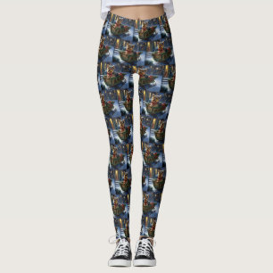 Leggings Saison de Noël du Yorkshire Terrier