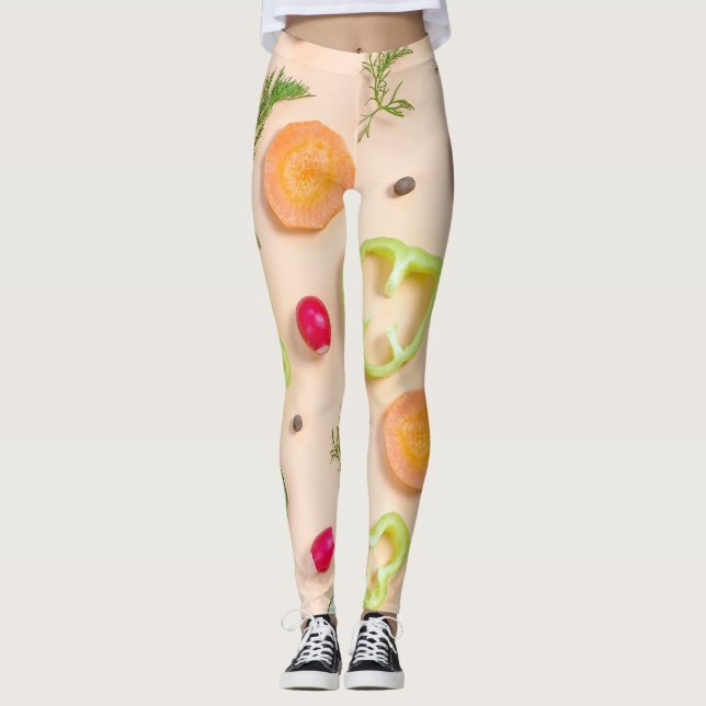 Leggings Salade savoureuse sur votre (Devant)