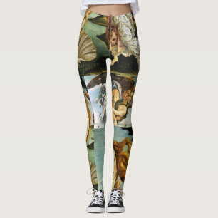Leggings Sandro Botticelli "The Birth of Venus - collage"