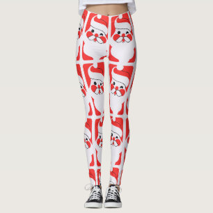 Leggings Santa Claus rétro