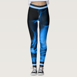 Leggings Sapphire Blue Flame