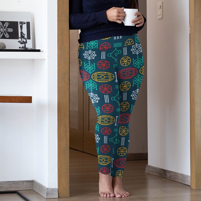 Leggings scandinave géométrique coloré (Créateur téléchargé)