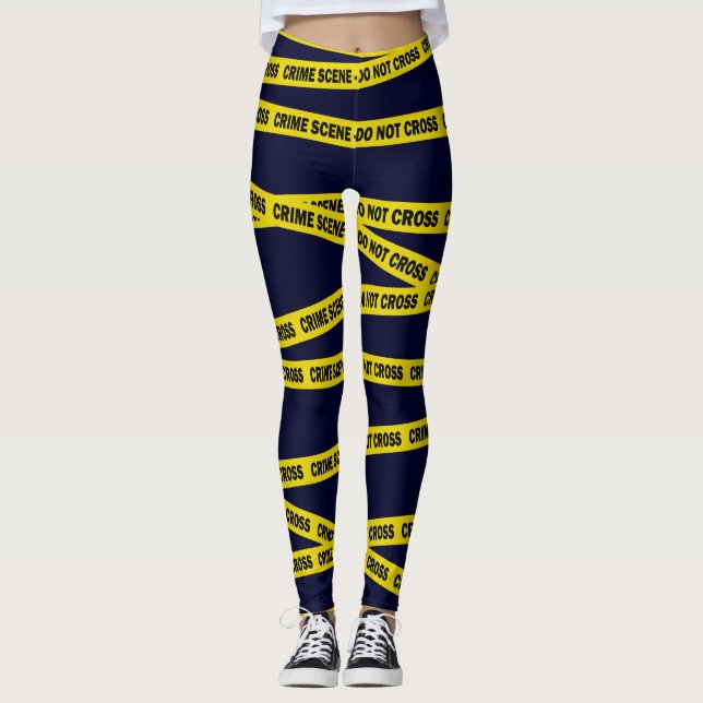 Leggings Scène Criminelle Inspecteur Sheriff (Devant)