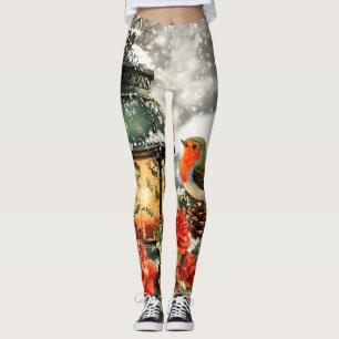 Leggings Scène Festive Winter Wonderland