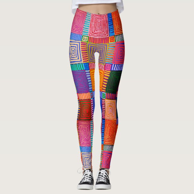 Leggings Scénographe artistique aborigène australien (Devant)