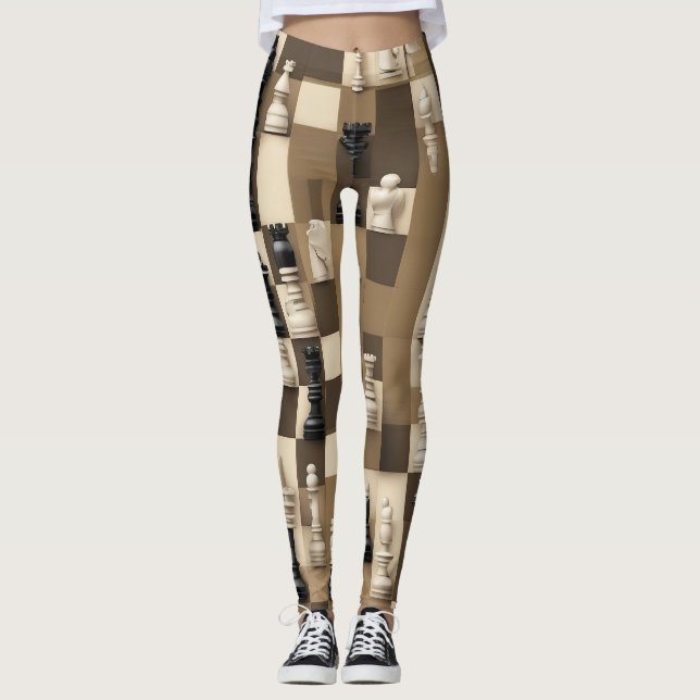 Leggings Schachbrett (Vorderseite)