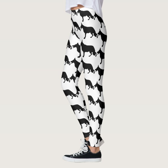 Leggings Schäferhund Schwarz Pur (Gauche)