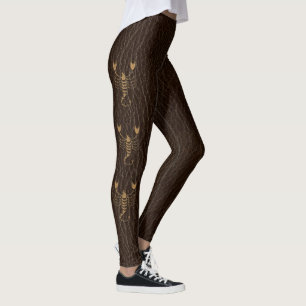 Leggings Scorpion simili cuir